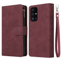 ﹍ﺴ Zipper Flip Case for Samsung Galaxy A52s A52 5G 2021 Luxury Cover Leather Card Slot Coque Samsung A72 A 52 s Wallet Shield Etui