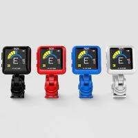 At-102 Rechargeable Clip-On Guitar Tuner Color Screen With Built-In Battery Usb Cable For Chromatic Guitar Bass Ukulele