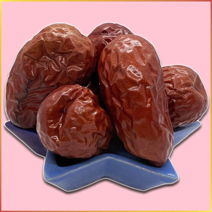 พุทราแห้ง-พุทราจีนอบแห้ง-jujube-chinese-dried-jujube-jumbo-grade-aaaa-high-quality-พุทราอบแห้ง-เม็ดใหญ่จัมโบ้-เนื้อแน่น-เนื้อเยอะ-พุทราอบแห้งพร้อมทาน-ไม่ใส่น้ำตาล-ผลไม้อบแห้ง