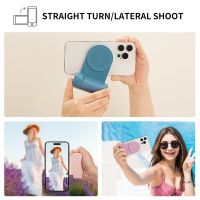 Magnetic Selfie Handle Grip 3300Ma 3-In-1 Smartphone Handheld Selfie Shutter Anti-Shake Wireless Charge For Huawei Iphone 14 Pro