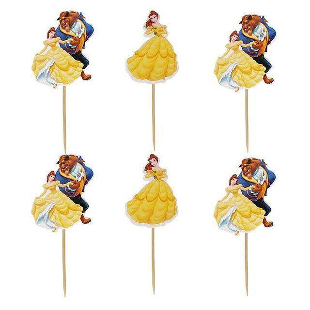 cw-24pcs-cartoon-anime-and-the-beast-theme-candy-bar-toppers-baby-shower-kids-birthday