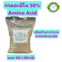 อะมิโน แอซิด กรดอะมิโนสำหรับพืช Amino Acid Powder บำรุงโครงสร้างใบ ดอก ผล ยืดช่อ ขนาด 500/1,000 กรัม