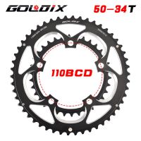 IX 50T/34T 110BCD โคโรน่าต่อ Bicicletta Da Strada Piastra Per Ruota Dentata Doppia Corona Rotonda 9/10/11S Parti Per Bici Ultralegere Per Sfsa RAM