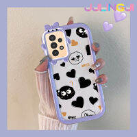 Jlingji เคสปลอกสำหรับ Samsung A13 5G เคส A04s ลายการ์ตูนลูกบอลถ่านหินขนาดเล็กสีสันสดใสน่ารักเลนส์กล้องถ่ายรูปแบบนิ่มสัตว์ประหลาดน้อยซิลิโคนโปร่งใสเคสกันกระแทกแบบใสง่าย