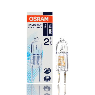 หลอดไฟ OSRAM 64440 12V 50W GY6.35 HALOSTAR STANDARD Capsule Halogen Lamps (สินค้าในไทย-ออกใบกำกับภาษีได้)