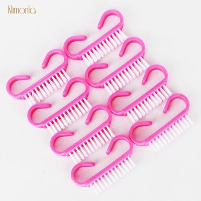 Cleaning Brush 100pcs Pink Cleaning Dust Brush Tool Beauty Manicure plastic tool Pink Soft Manicure Pedicure Nail Art Care Tool