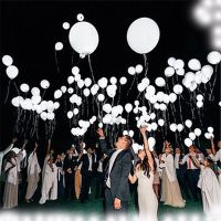 5-30 PCS LED Balloon Glowing Lights 12 Inch White Latex Glowing Balloons Birthday Party Holiday Wedding Decoration Supplies Balloons