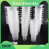 B5ev40er4ly Shop 50Pcs Plant Grow Pots Net Nursery Cup Hydroponic Colonization Mesh Basket Holder Aeroponic Vegetable Planting Soilless