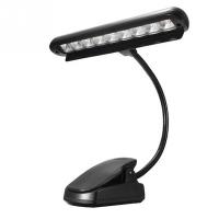 9 LED USB Light Clip-on for Music Stand Portable Flexible Gooseneck Eye Protection Reading Book Light Bed Desktop Lamp Light
