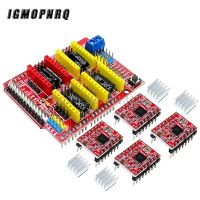 {:“》: แผ่นป้องกัน CNC V3เครื่องแกะสลัก/เครื่องพิมพ์3D/+ 4ชิ้นบอร์ดสำหรับ Arduino การขยายไดรเวอร์ A4988