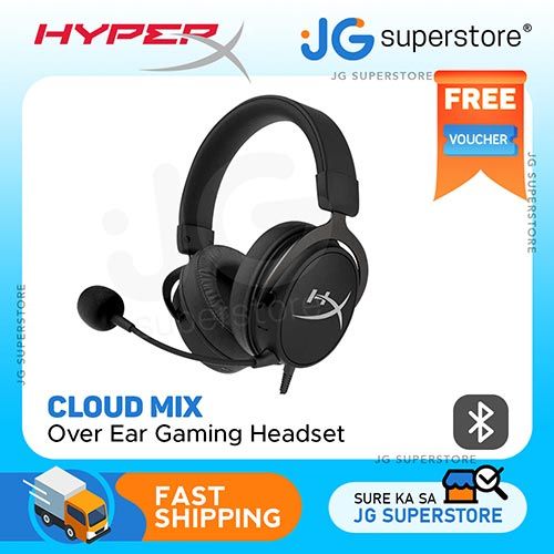 HyperX Cloud MIX - Wired Gaming Headset + Bluetooth, Game and Go,  Detachable Microphone, Signature Comfort, Lightweight, Multi Platform  Compatible 