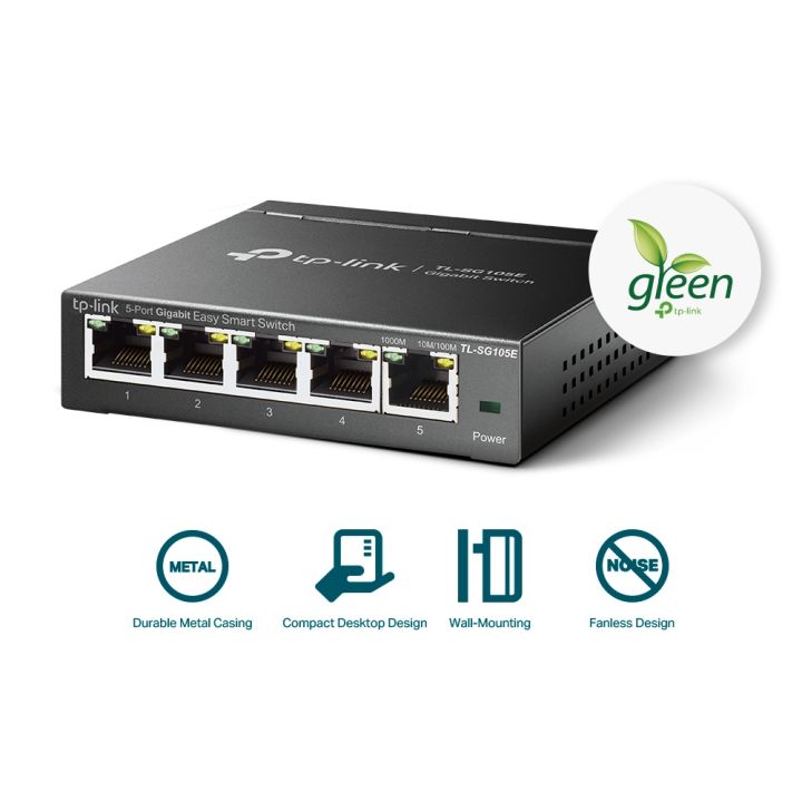 tp-link-sg105e-5-port-gigabit-easy-smart-switch-ของแท้-ประกันศูนย์-lifetime-warranty