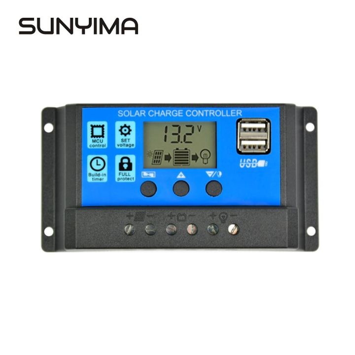 sunyima-solar-charge-controller-12v-24v-50a-40a-30a-20a-automatic-solar-panel-controller-universal-usb-5v-charging-lcd-display