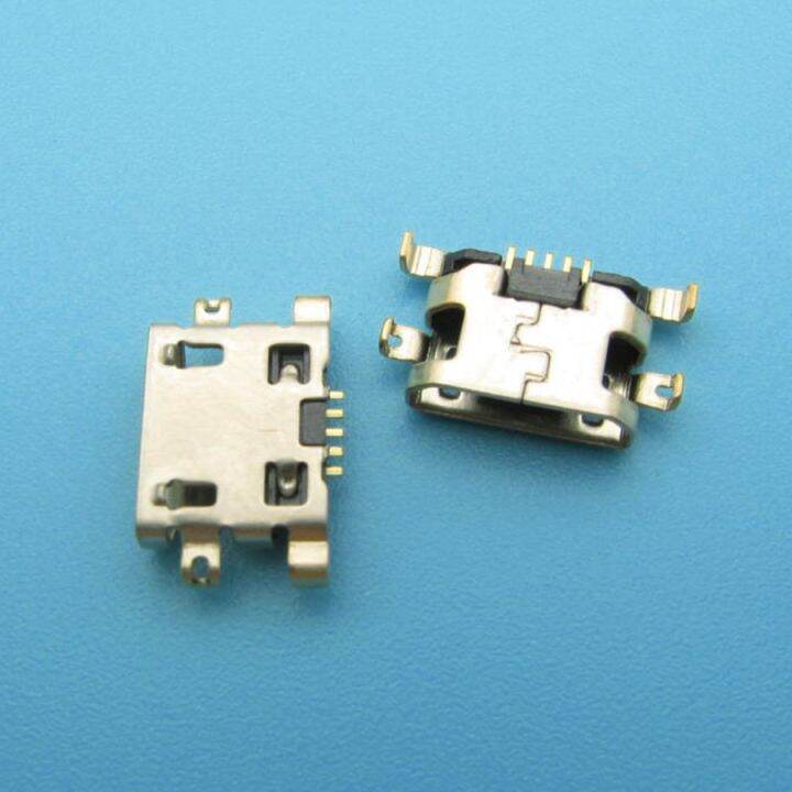 100pcs-micro-usb-5pin-mini-connector-พอร์ตชาร์จมือถือสําหรับ-motorola-moto-e4-e5-แจ็คซ็อกเก็ตท่าเรือ