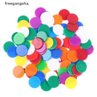 [FREG] 100pcs Transparent Color Counters Counting Bingo Chips Plastic Supplies Counters FDH 5211028┅▫✜