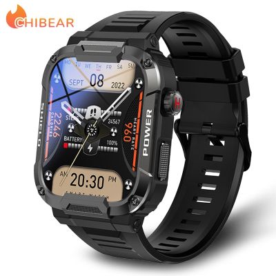 ZZOOI New 1.85“ HD Screen Smart Watch Men IP68 waterproof Anti falling Anti pressure Sport Fitness Tracker Bluetooth Call Smartwatch
