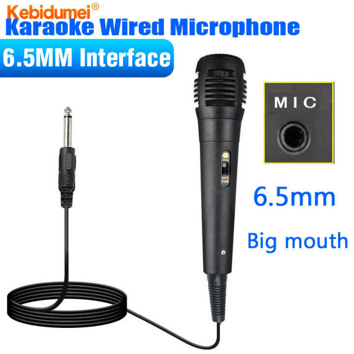 Kebidumei Professional Wired Dynamic Microphone Vocal Mic with XLR to 6