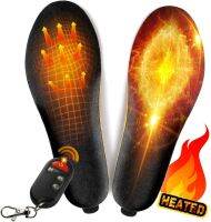 Heated Shoe Insoles 3.7V 2000mAh USB Rechargeable Battery with Remote Control Washable Electric Warm Shoes Insert Cuttable Pad