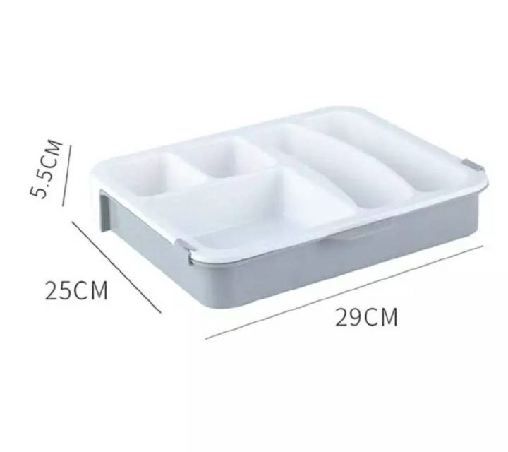 กล่องเก็บของแบ่งช่อง-ขนาด-25x30x5ซม-กล่องเก็บของแบ่งช่อง-ที่แบ่งลิ้นชัก-ช่องแบ่งของ-ช่องแบ่งลิ้นชักทีเก็บของ-ถาดพลาสติกแบ่งช่อง-กล่อง