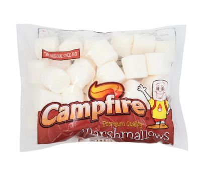 Campfire ขนมมาร์ชเมลโลว์ 300 กรัม กลิ่นหอม เนื้อนุ่ม ย่างไฟแคมป์ปิ้งอร่อย EXP:02/2024(ชิ้นใหญ่)