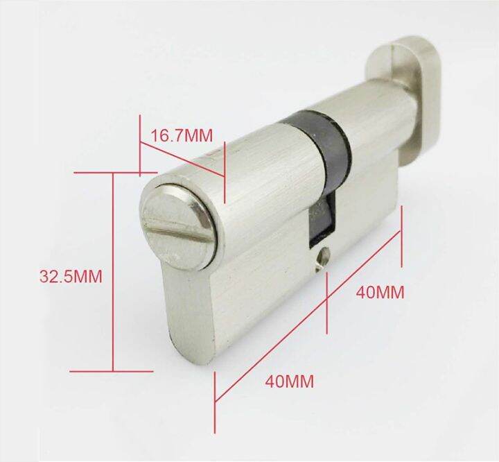 Brass Door Lock Room Toilet 70 80MM BK Cylinder Lock Fitting Free Lock ...