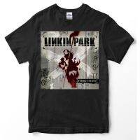 เสื้อยืดคุณภาพดี เสื้อยืดลําลอง ผ้าฝ้าย 100% แขนสั้น พิมพ์ลาย LINKIN PARK 2 Premium LINKIN PARK 2 - HYBRID THEORY โอเวอร์ไซซ์ สีดํา พลัสไ