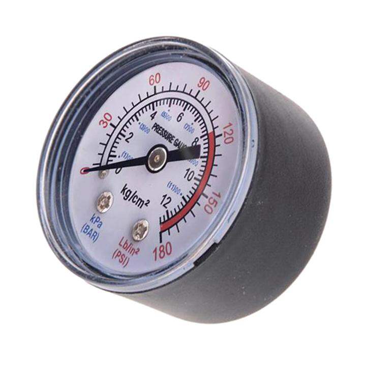 Tasico Air Compressor Pressure Gauge Professional 1/8" NPT Bottom Mount