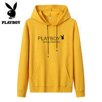 Playboy ใหม่คู่สบายๆกีฬา Hooded เสื้อกันหนาว Multi-สีผ้าฝ้ายบริสุทธิ์อินเทรนด์ฤดูใบไม้ร่วงเสื้อกันหนาวแฟชั่นเกาหลี