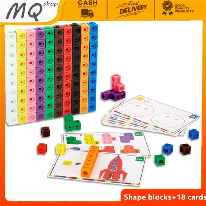 Math Cubes Manipulatives with Activity Cards, Number Blocks Counting ...