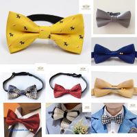 Boy Bowtie หูกระต่าย โบว์ไทเด็ก สีทอง สีชมพู สีเหลือง สีน้ำตาล สีเขียว สีม่วง สีส้ม หลากสี สำเร็จรูป สายเลื่อนปรับระดับสั้นยาวได้ เหมาะใช้เทศกาล Christmas งานโรงเรียน งานแสดง งานแต่งงาน น่ารัก