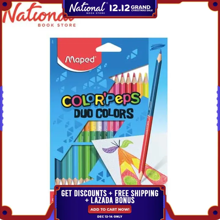 Maped Duo Colored Pencils 36 Ct 829601 Art Supplies School Supplies