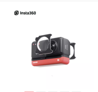 ตัวป้องกันเลนส์คู่เหนียวสำหรับอุปกรณ์เสริมเลนส์พาโนรามา Insta360หนึ่ง R/ หนึ่ง R