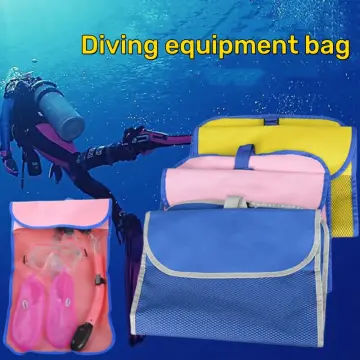Free Diving Long Flippers Bag Spearfishing Snorkel Waterproof Shoulder Bag  Adjustable Shoulder Strap Backpack Scuba Gear Bag