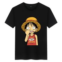 Luffy อะนิเมะเสื้อผ้าเสื้อยืดแขนสั้นผู้ชายลำลองสบาย