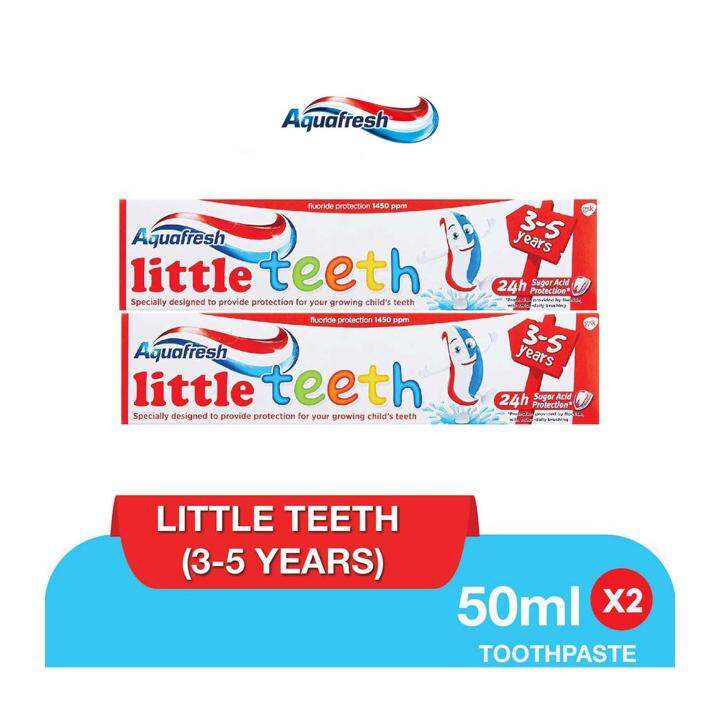 Aquafresh Little Teeth Baby Toothpaste 50g 2 packs Lazada Singapore