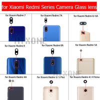 2ชิ้นสำหรับ Xiaomi Redmi 8 8A 7 7A 6 6A 5A 4A Redmi 5 5 Plus 4รุ่น Prime Pro หลังเลนส์กระจกกล้องถ่ายรูปกระจกกล้องมองหลังอะไหล่ซ่อม