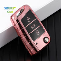 TPU Shell Fob ผู้ถือรถสำหรับ VW Volkswagen Tiguan MK2 Golf 7 MK7ที่นั่ง Ateca Leon FR Ibiza Octavia Kodiaq