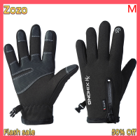 Zozo ✨Ready Stock✨ 3ขนาด Cold-proof unisex ถุงมือฤดูหนาวกันน้ำขี่จักรยานปุยถุงมืออุ่นสำหรับหน้าจอสัมผัสอากาศเย็นกันลมกันลื่น