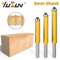 [HOT 2023] YUSUN 8MM SHANK ขอบสีแดงตัวรับน้ำหนักด้านบนยาว Caibide Router Bit Woodworing มิลลิ่งคัทเตอร์ใช้กับไม้