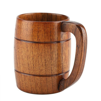 ชาถังกาแฟ320มล. สำหรับผู้ชายผู้หญิงถังไม้เหยือกเบียร์ทำจากไม้