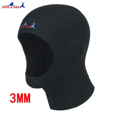 【CW】 3mm neoprene hat professional uniex fabric swimming cap winter cold-proof wetsuits head helmet swimwear 1pcs