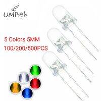 Special Offers 5 Colors 5MM F5 Light Emitting Diode Ultra Bright Water Clear Green/Yellow/Blue/White/Red  Round LED Assortment Kit