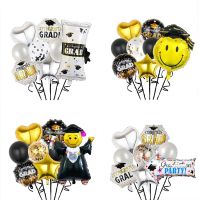 hot【cw】 8pcs Set Graduation Helium Globe Foil Congrats Grad School Celebrations 2023 Decorations