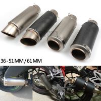 36-51mm 61mm Universal Modified Motorcycle Exhaust Pipe Muffler Moto Escape For Kawasaki Ninja 300 250 EX300 Z300 Z250 Z750 Z800