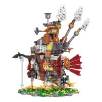 Qsv35 Buildmoc Anime Dos Desenhos Animados Howl Moc Castelo Conjunto Modelo Blocos De Construço ชุด Brinquedos Para Crianas Presentes Brinquedo K138 Tijolos