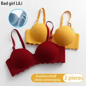 Buy B Cup Wire Free Push Up Bra for Ladies Breathable Underwear