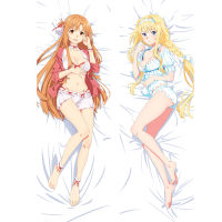 Anime Dakimakura Sword Art Online Alicization War of Underworld Alice &amp; Yuuki Asuna Fullbody Long Pillow Case Pillow Cover