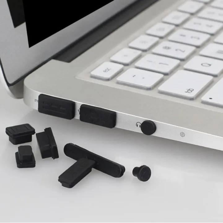 12pcs-black-silicone-anti-dust-plug-cover-stopper-laptop-dust-plug-laptop-dustproof-usb-dust-plug-computer-accessories