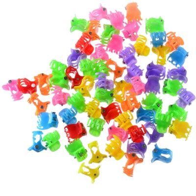 50Pcspack Women Hair Claw BlackColorful Mini Hair Clips Girls Gifts Plastic Hair Clamp Accessories Wholesale
