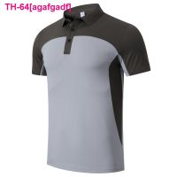 agafgadf Nova camisa de beisebol treinamento Polo Golfe dos homens que executam aptidão do esporte topos tênis badminton respirável seco rápido t